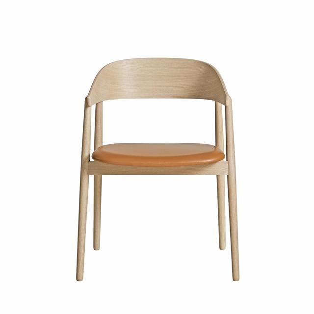 Andersen Furniture Ac2 Spisebordsstol Hvidpigmentert Eg Cognac