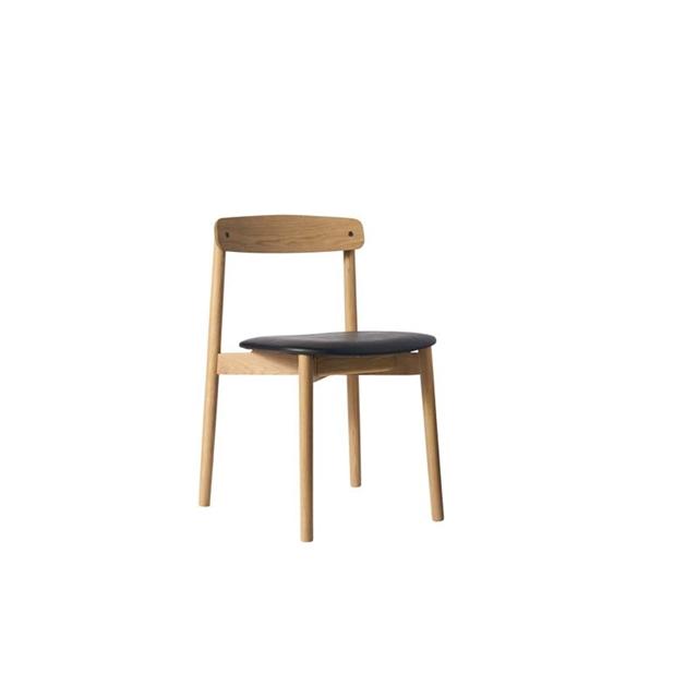 Andersen Furniture Unite Spisebordsstol Hvidpigmenteret Eg Læder