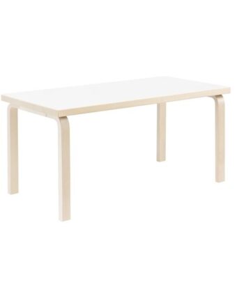 Artek Aalto 80a Bord Rektangulært Birk Hvid Laminat