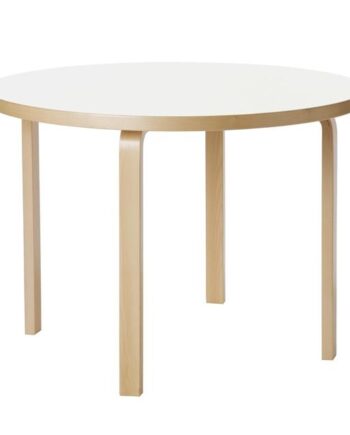 Artek Aalto 90a Rundt Bord Birk Hvid Laminat