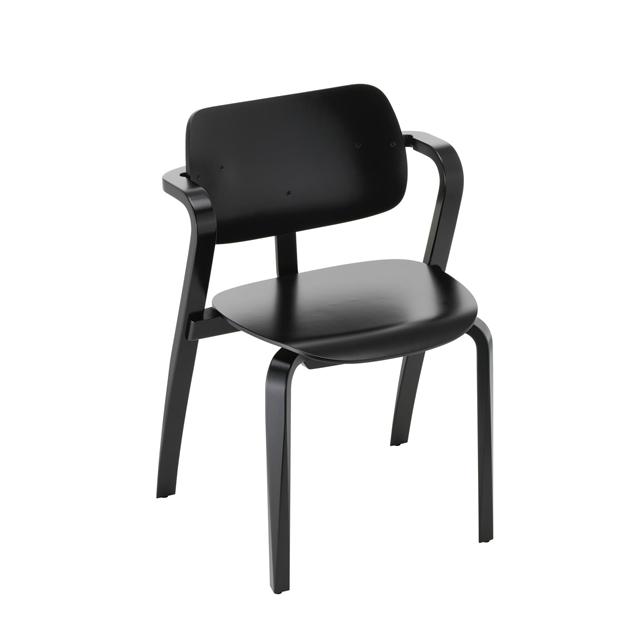 Artek Aslak Spisebordsstol Sort