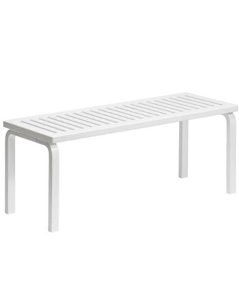 Artek 153 Bænk Size   L112   Cm Hvid Lakeret Birk