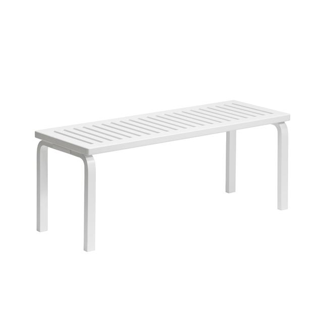 Artek 153 Bænk Size L112 Cm Hvid Lakeret Birk