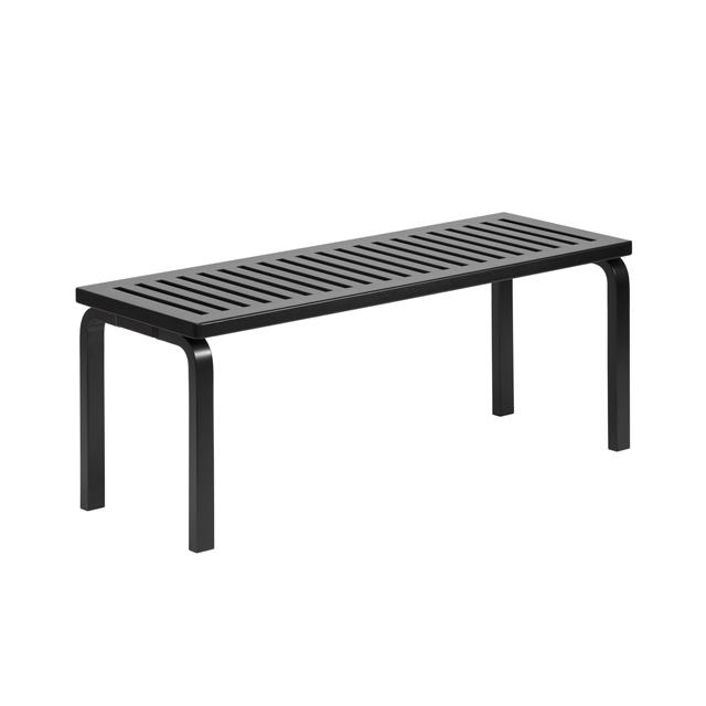 Artek 153 Bænk Size L112 Cm Sort Lakeret Birk