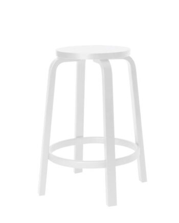 Artek 64 Barstol H65 Cm Hvid