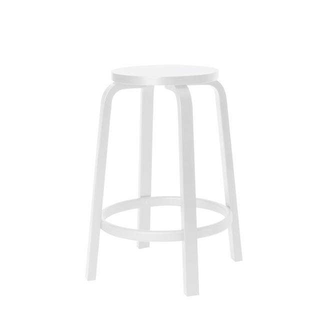 Artek 64 Barstol H65 Cm Hvid