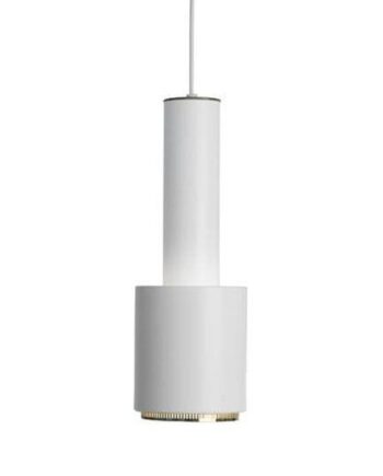 Artek Hand Grenade A110 Pendel Hvid   Messing