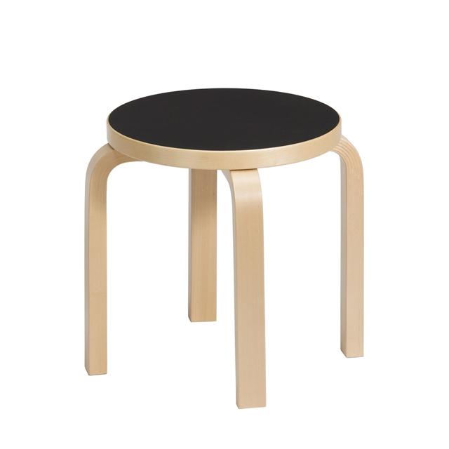 Artek Ne60 Børneskammel Birk Sort