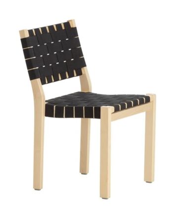 Artek 611 Spisebordsstol Birk Sort