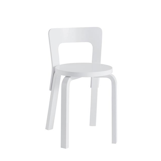 Artek 65 Spisebordsstol Hvid