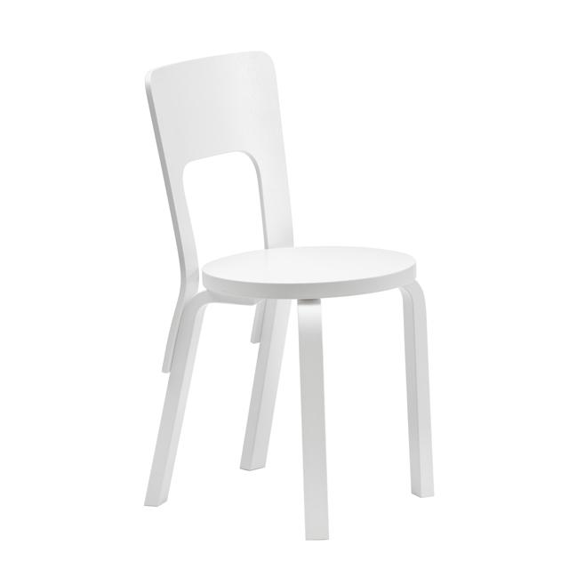 Artek 66 Spisebordsstol Hvid