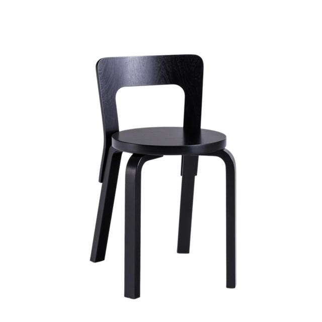 Artek 65 Spisebordsstol Sort