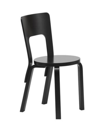 Artek 66 Spisebordsstol Sort