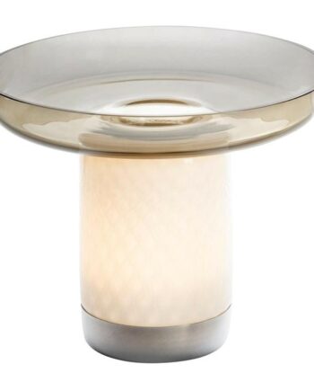 Artemide Bontá Transportabel Lampe Grå Med Glasfad
