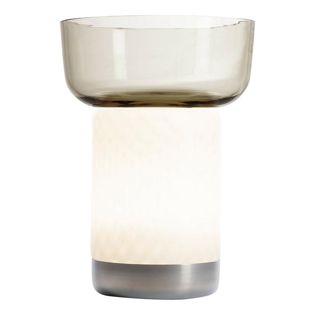 Artemide Bontá Transportabel Lampe Grå Med Glasskål