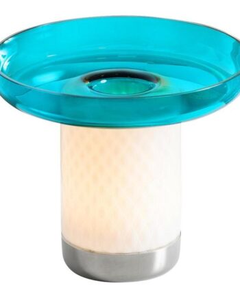 Artemide Bontá Transportabel Lampe Turkis Med Glasfad