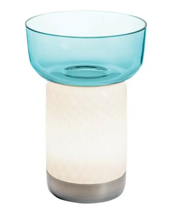 Artemide Bontá Transportabel Lampe Turkis Med Glasskål
