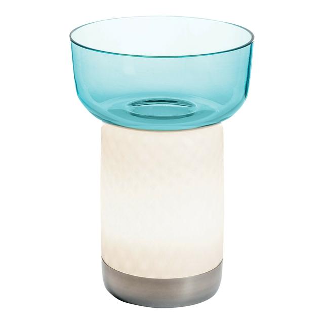 Artemide Bontá Transportabel Lampe Turkis Med Glasskål