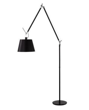 Artemide Tolomeo Mega Gulvlampe Sort 36 Cm Skærm Med Lysdæmper
