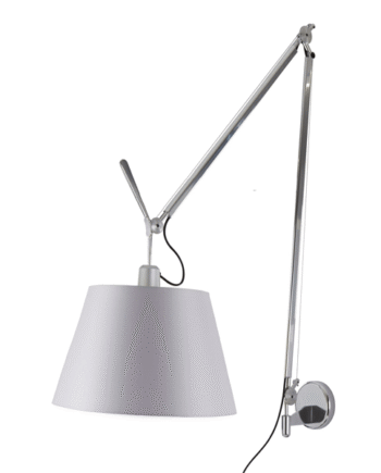 Artemide Tolomeo Mega Væglampe Satin 36cm