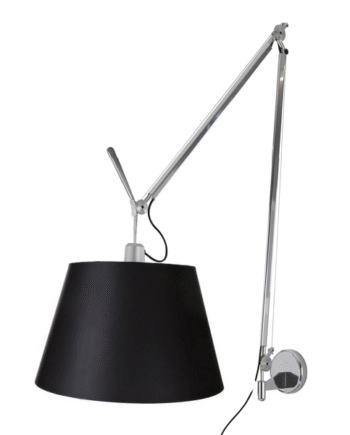Artemide Tolomeo Mega Væglampe Sort Sort Skærm 42cm