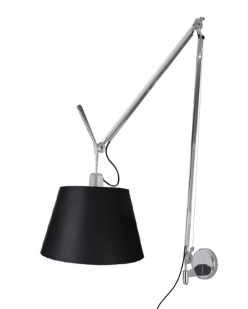 Artemide Tolomeo Mega Væglampe Sort Skærm 32cm
