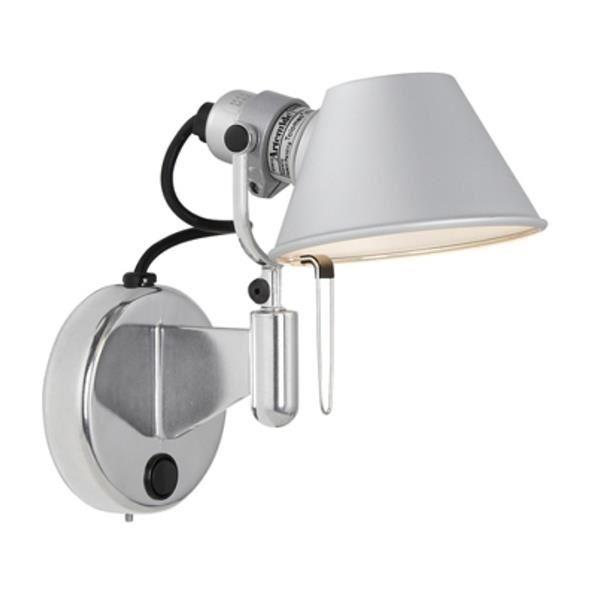 Artemide Tolomeo Micro Faretto Led Væglampe Uden Afbryder Aluminium