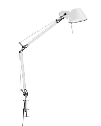 Artemide Tolomeo Mini Bordlampe Hvid Med Klemme