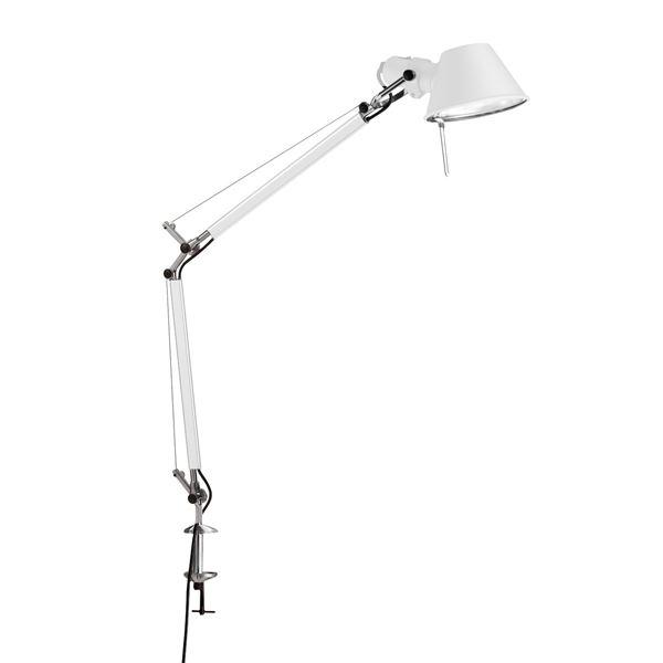 Artemide Tolomeo Mini Bordlampe Hvid Med Klemme