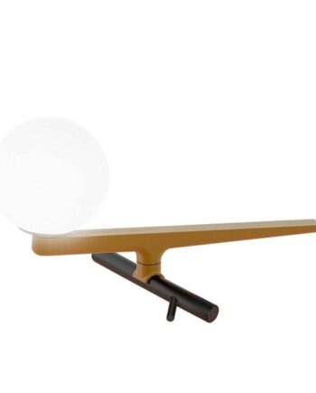 Artemide Yanzi Bordlampe Børstet Messing Hvid