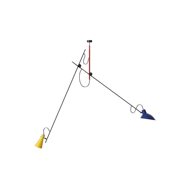 Astep Vv Cinquanta Loftlampe Suspension Mondrian Blå Gul