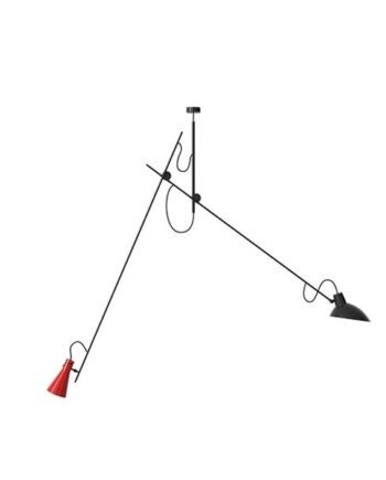 Astep Vv Cinquanta Loftlampe Suspension Sort Rød