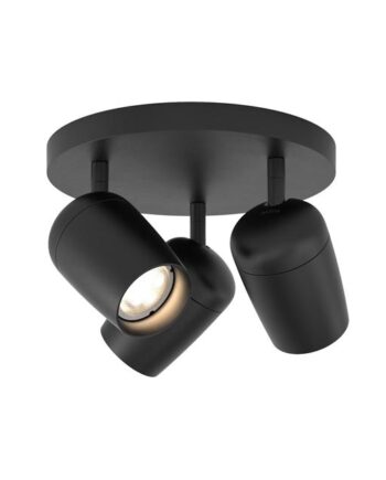Astro Koto Triple Round Loftlampe Mat Sort