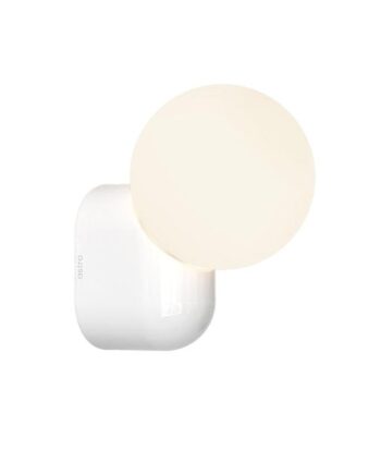 Astro Lyra Single Væglampe Gloss Glaze Hvid