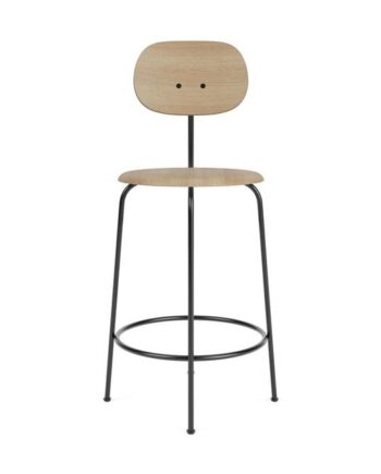 Audo Afteroom Plus Barstol H97 Sort Natural Eg