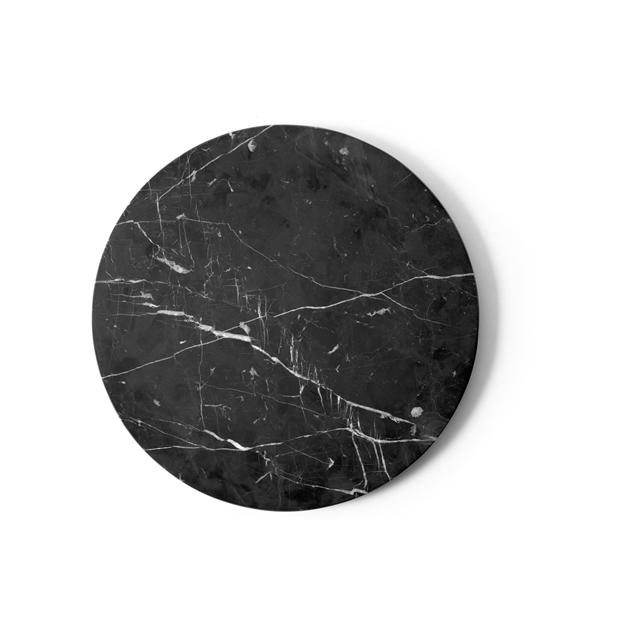 Audo Androgyne Bordplade Til Sidebord ø65 Nero Marguina