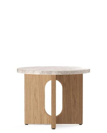 Audo Androgyne Rundt Sofabord Natur Eg  Kunis Breccia