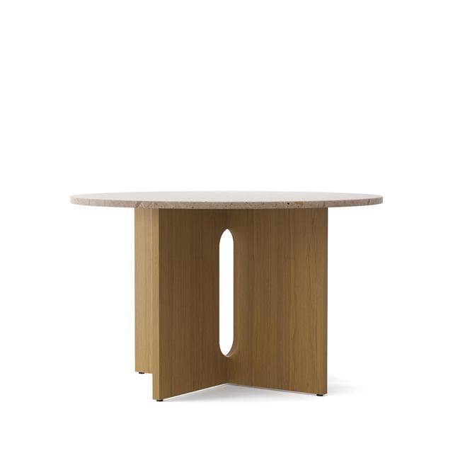 Audo Androgyne Spisebord ø120 Cm Egetræ Kunis Breccia Sand