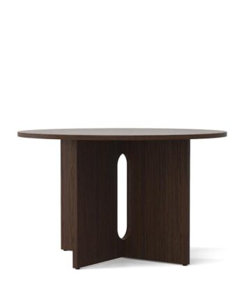 Audo Androgyne Spisebord ø120 Cm Mørk Bejdset Egetræ