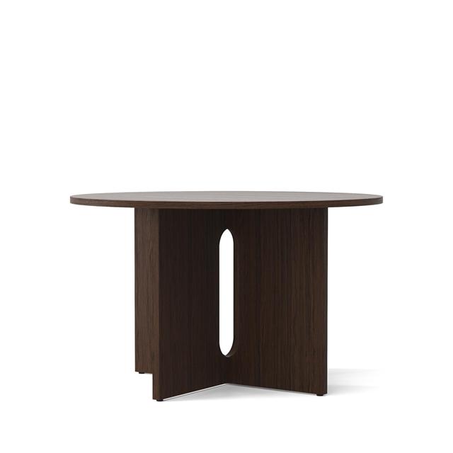 Audo Androgyne Spisebord ø120 Cm Mørk Bejdset Egetræ