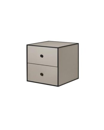 Audo Frame 35 Med   Skuffer 35x35x35 Sand