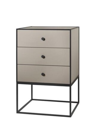 Audo Frame 49 Sidebord Med   Skuffer Sand