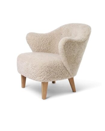 Audo Ingeborg Lænestol Natural Eg Sheepskin Moonlight