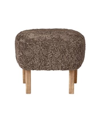 Audo Ingeborg Ottoman Natural Eg Sheepskin Sahara
