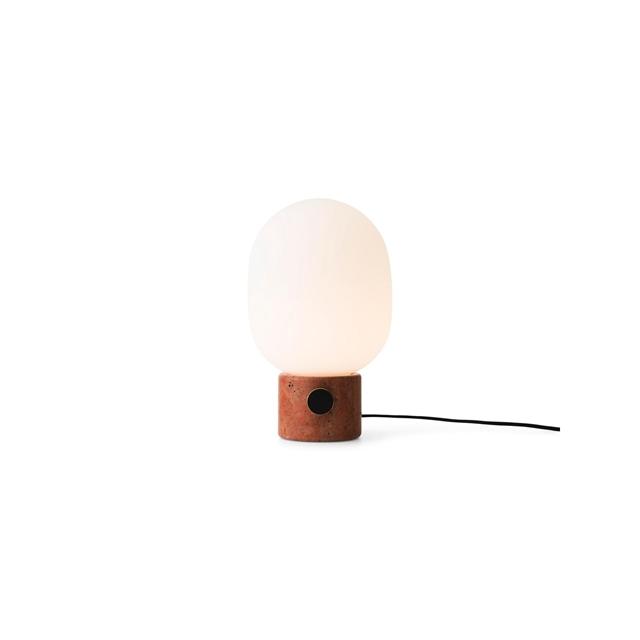 Audo Jwda Bordlampe Rød Travertin