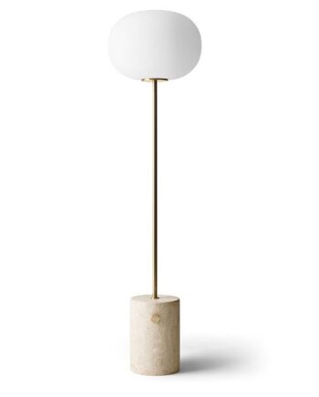 Audo Jwda Gulvlampe Travertin Marmor   Messing