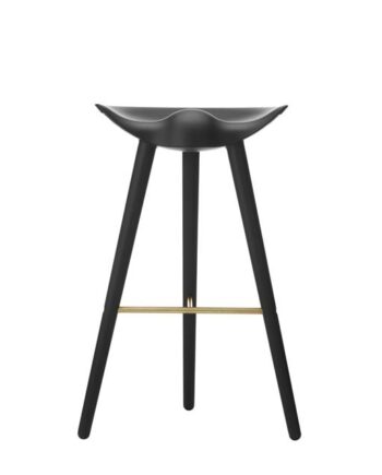 Audo Ml42 Barstol Sortbejdset Bøg Messing
