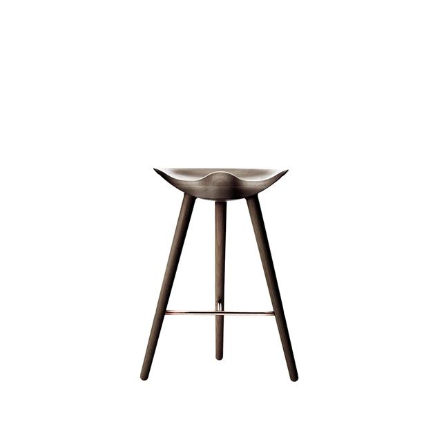 Audo Ml42 Counter Barstol Brunolieret Eg Kobber