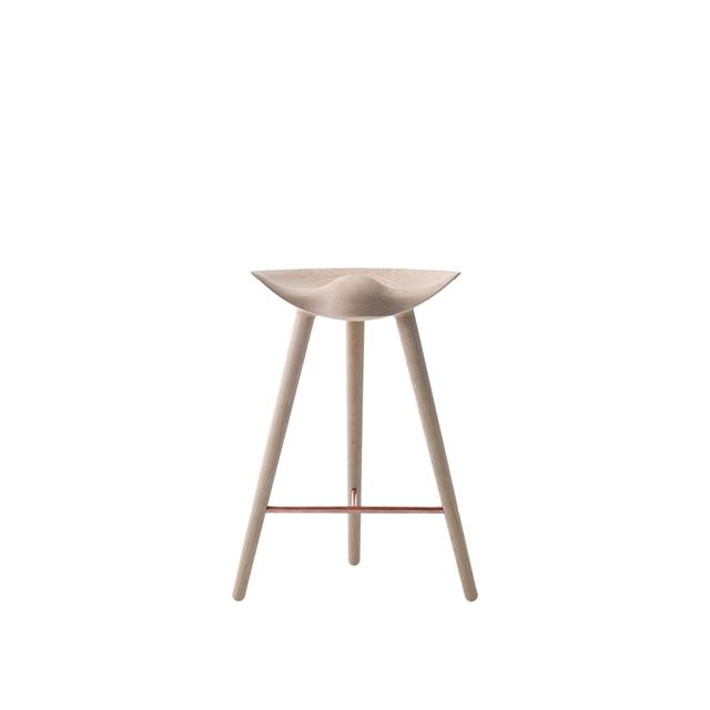 Audo Ml42 Counter Barstol Sæbebehandlet Eg Kobber