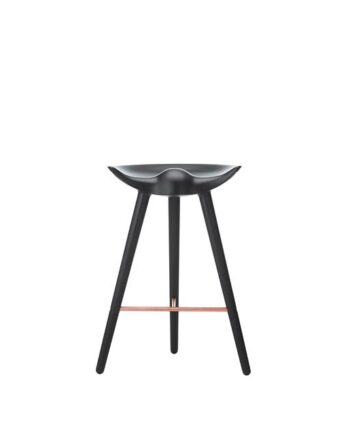 Audo Ml42 Counter Barstol Sortbejdset Bøg Kobber
